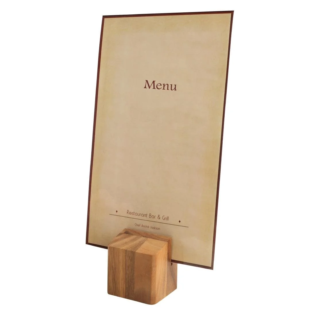 Olympia Wooden Menu Holder and Riser - Image 11
