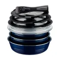 Tramontina Ítria 10-Piece Nesting Cookware Set Navy - Image 2
