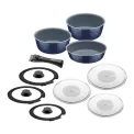 Tramontina Ítria 10-Piece Nesting Cookware Set Navy - Image 8