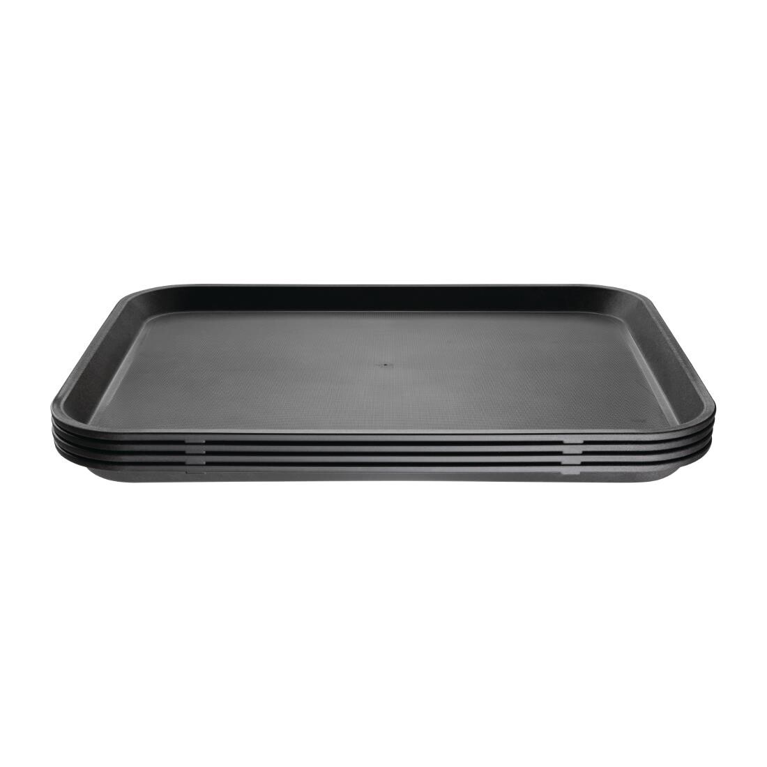 Kristallon Non-slip Tray Black 14 x 18 in