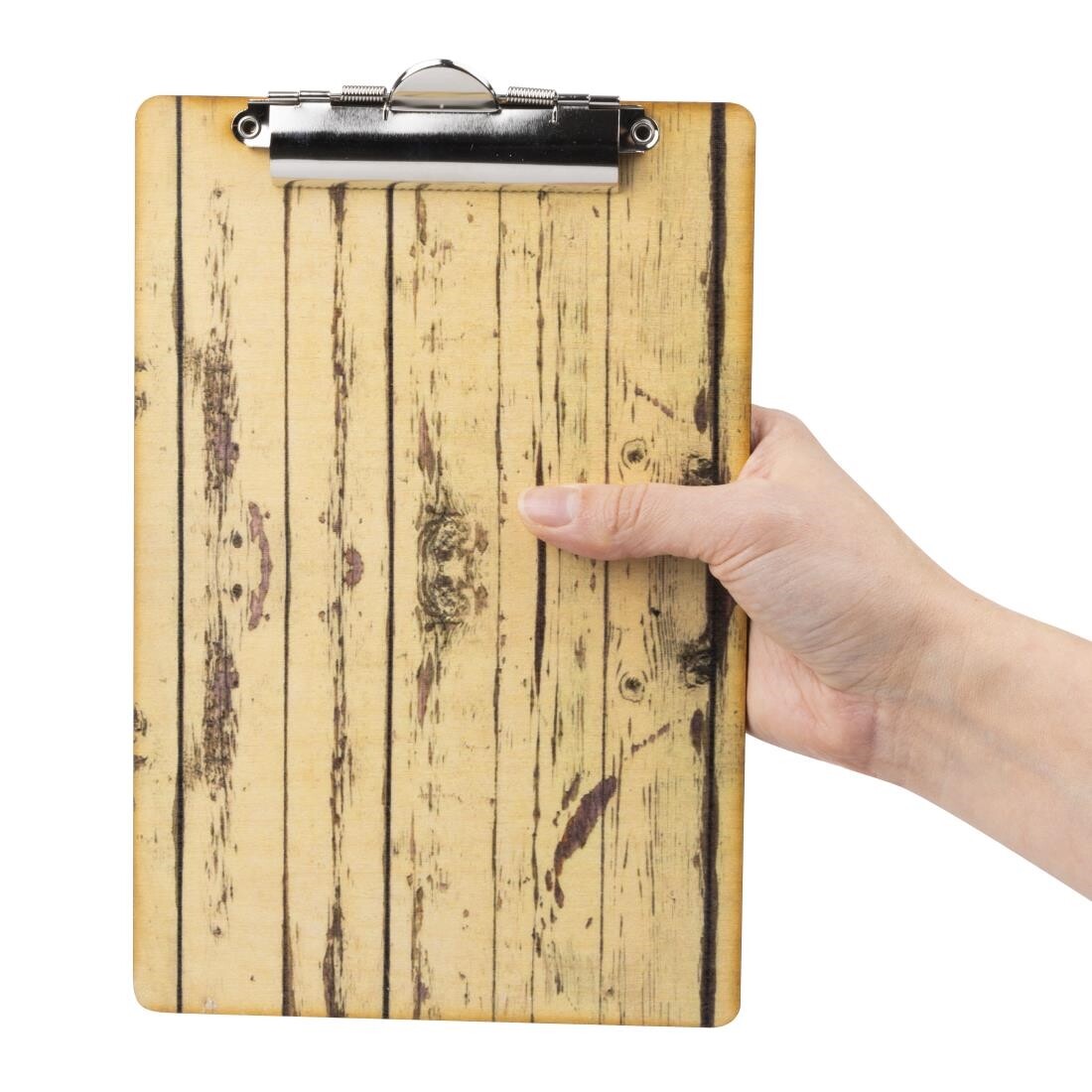 Olympia Wood Effect Menu Clipboard A5