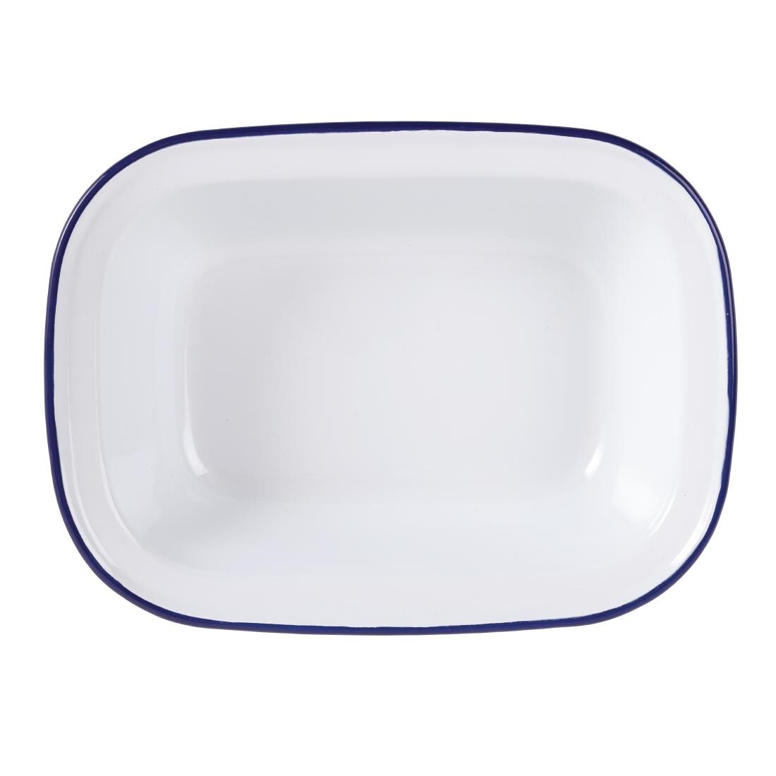 Olympia Enamel Pie Dishes Rectangular 180 x 135mm
