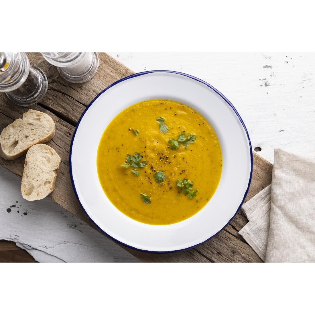 Olympia Enamel Soup Plates 245mm