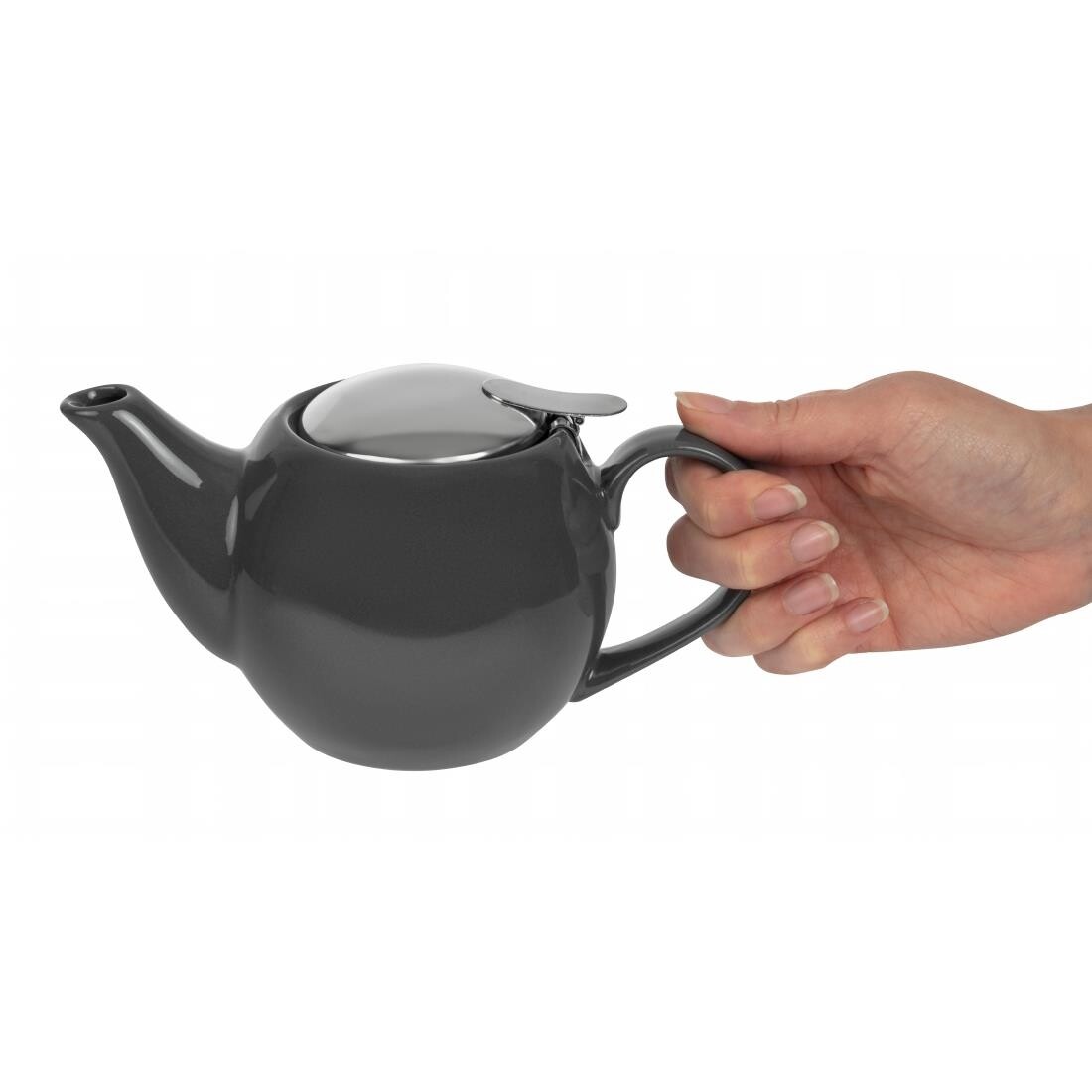 Olympia Cafe Teapot 510ml Charcoal