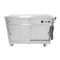 Parry Mobile Hot Cupboard with Flat Top MSF12