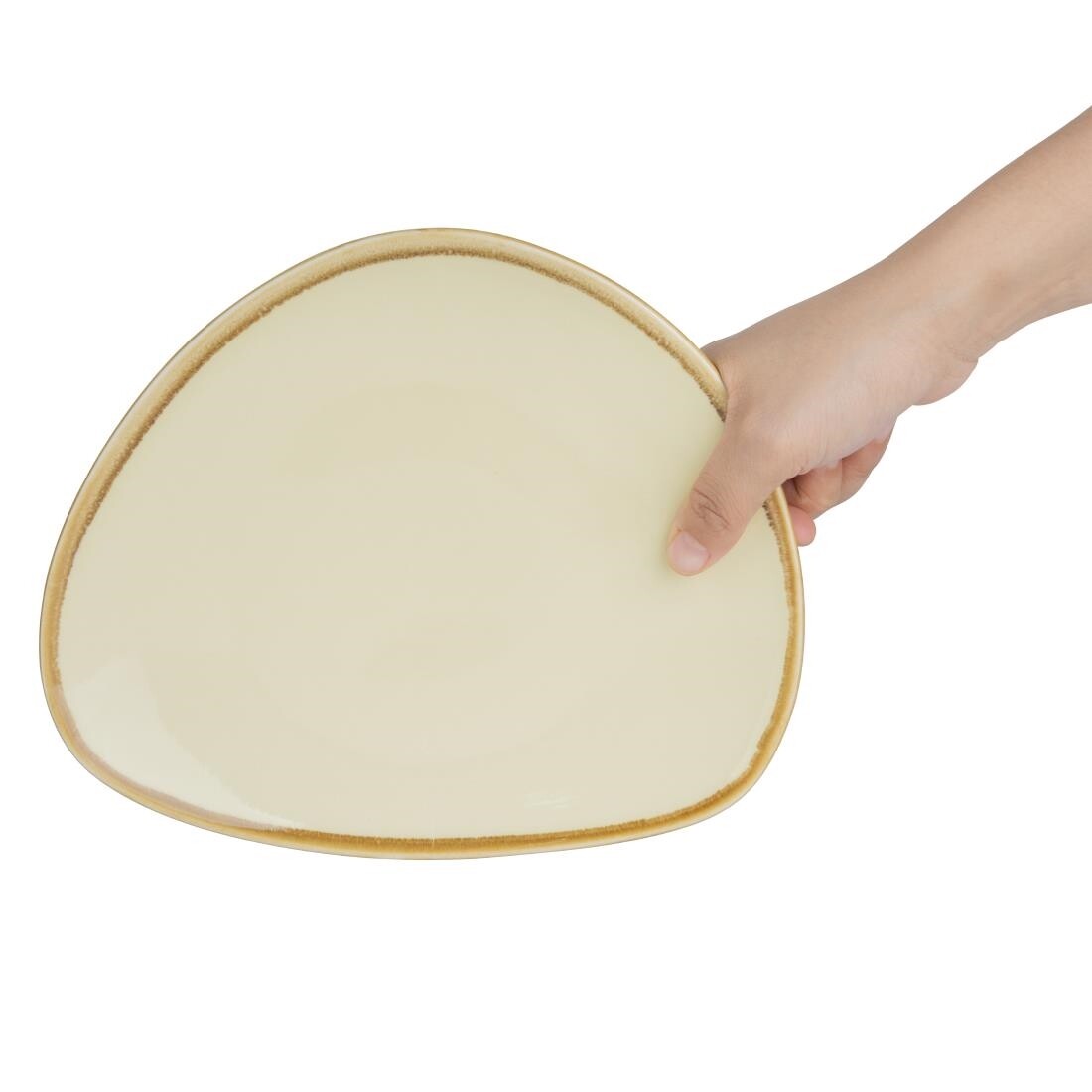 Olympia Kiln Triangular Plate Sandstone 230mm