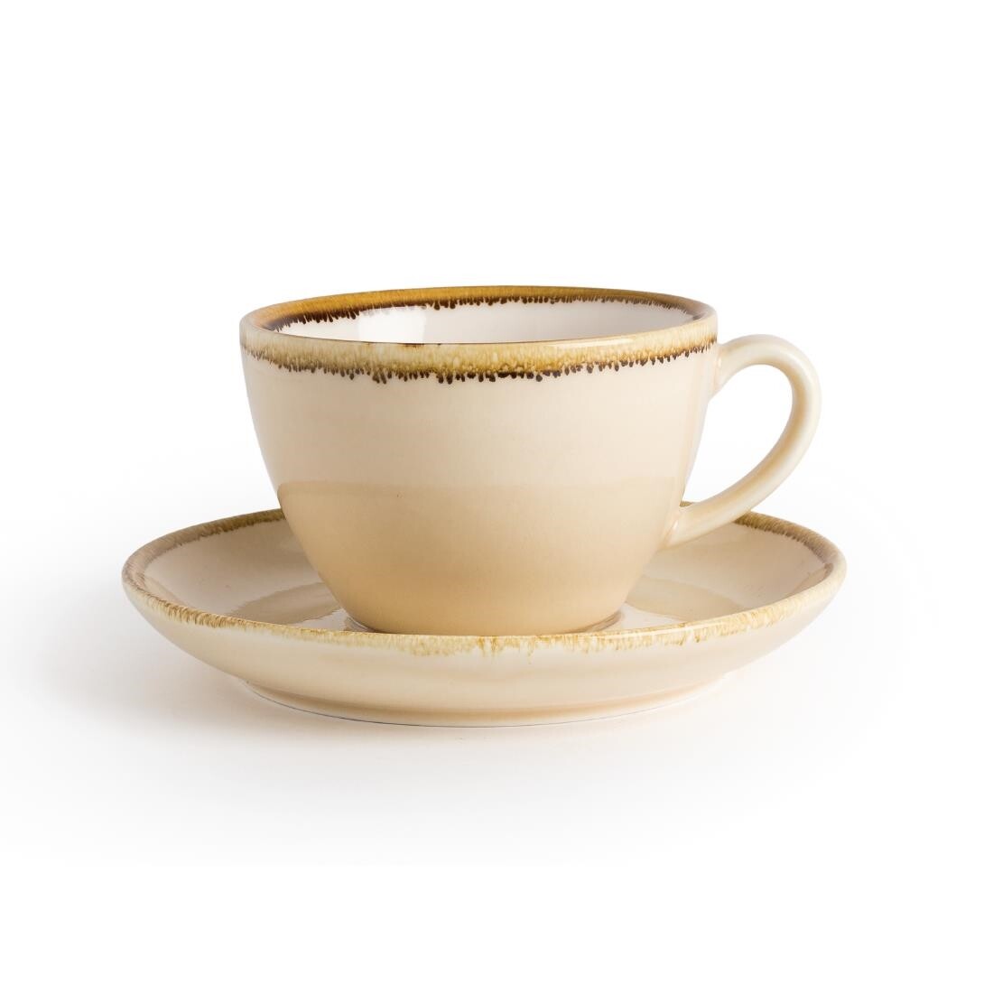 Olympia Kiln Cappuccino Saucer Sandstone 160mm