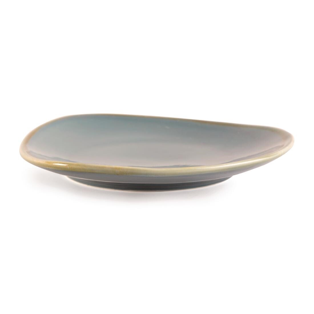 Olympia Kiln Triangular Plate Ocean 230mm