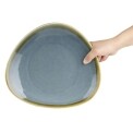 Olympia Kiln Triangular Plate Ocean 280mm