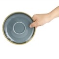 Olympia Kiln Cappuccino Saucer Ocean 160mm