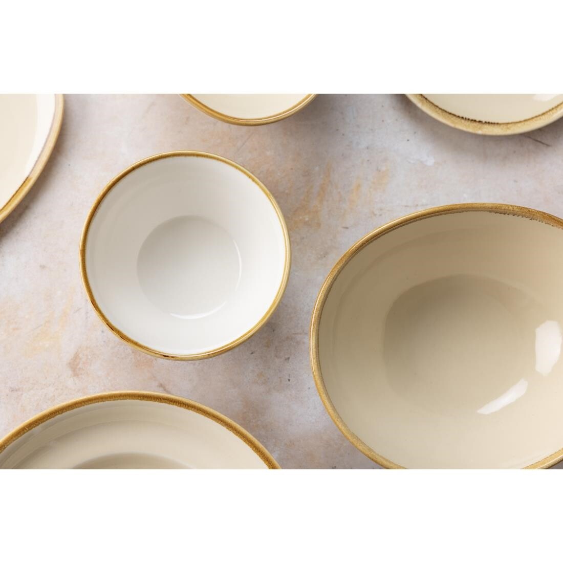 Olympia Kiln Round Bowl Sandstone 140mm