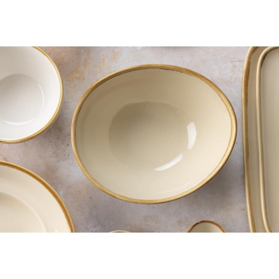 Olympia Kiln Bowl Sandstone 165mm