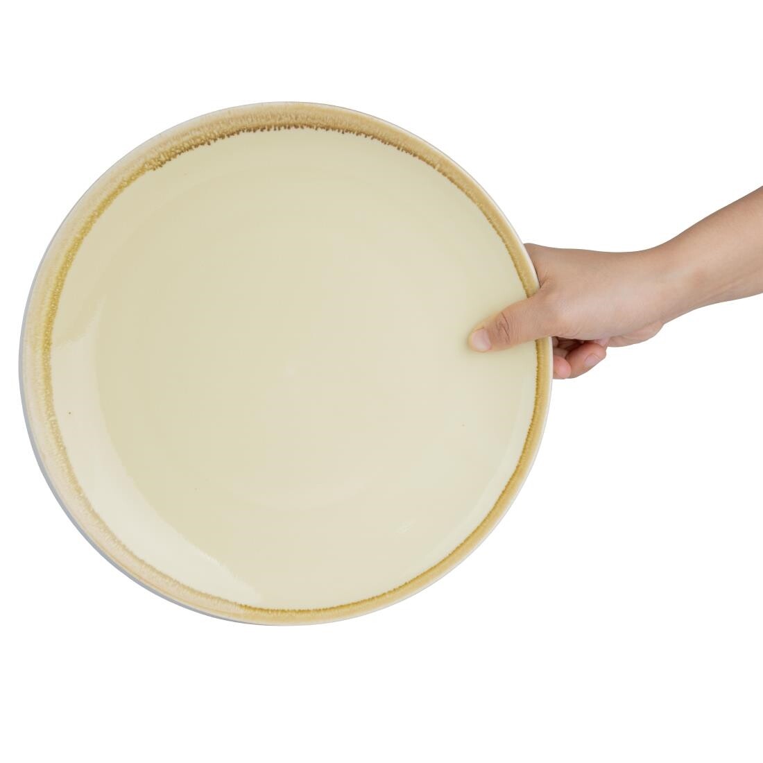 Olympia Kiln Round Plate Sandstone 280mm