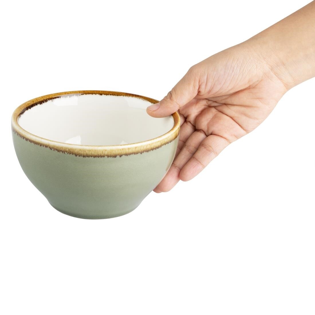 Olympia Kiln Round Bowl Moss 140mm