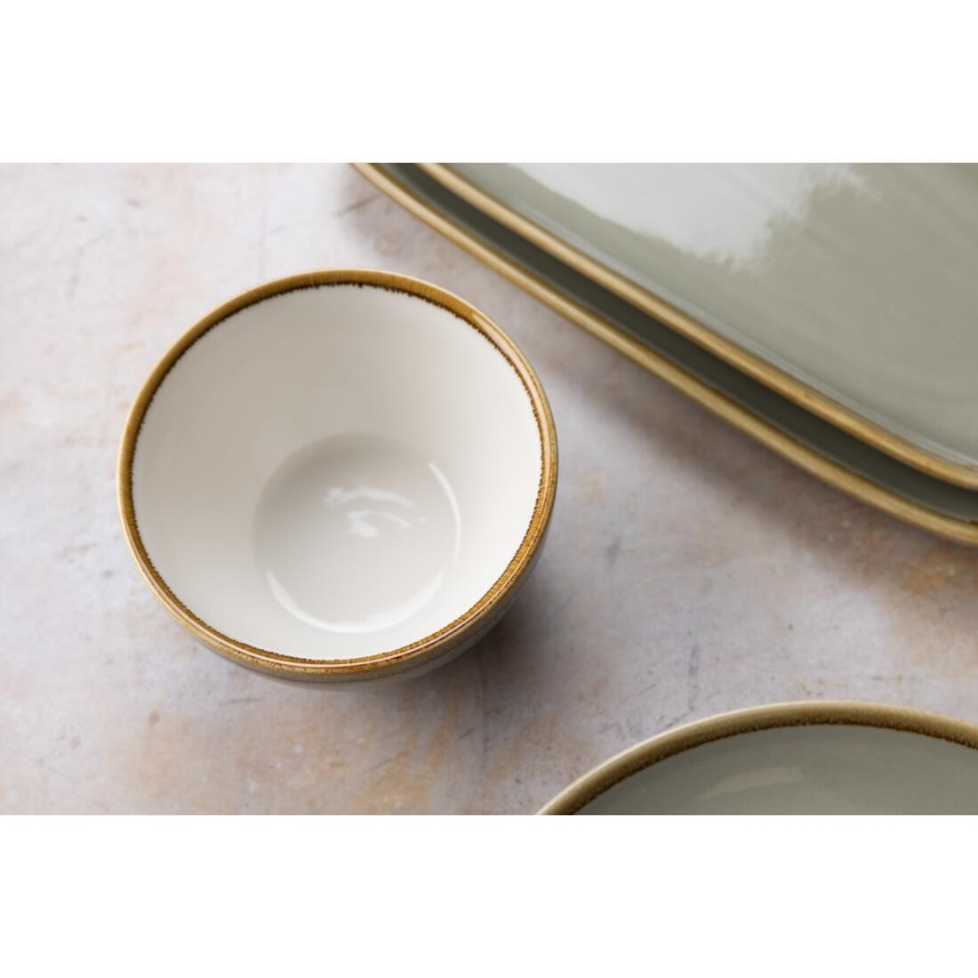 Olympia Kiln Round Bowl Moss 140mm