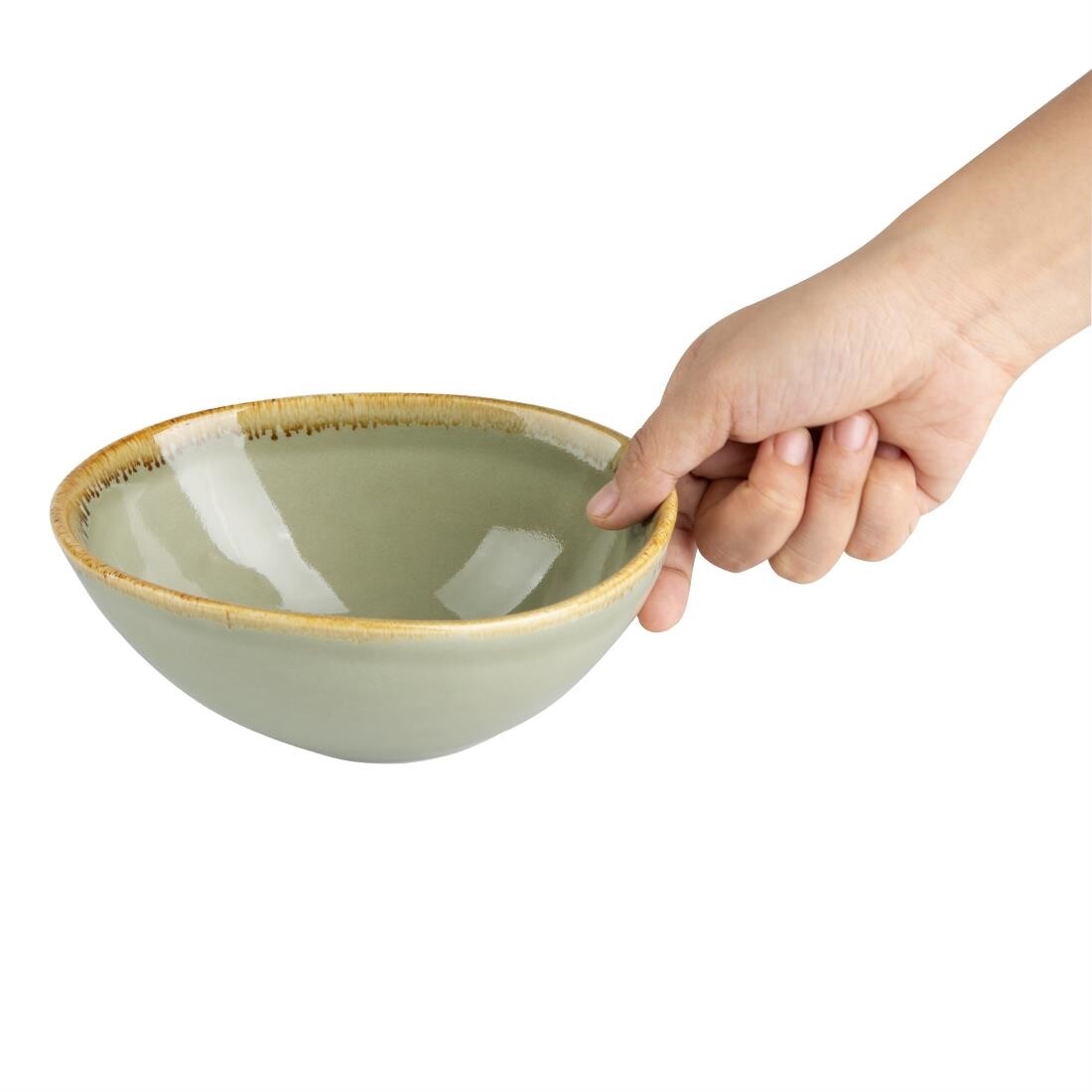 Olympia Kiln Bowl Moss 165mm