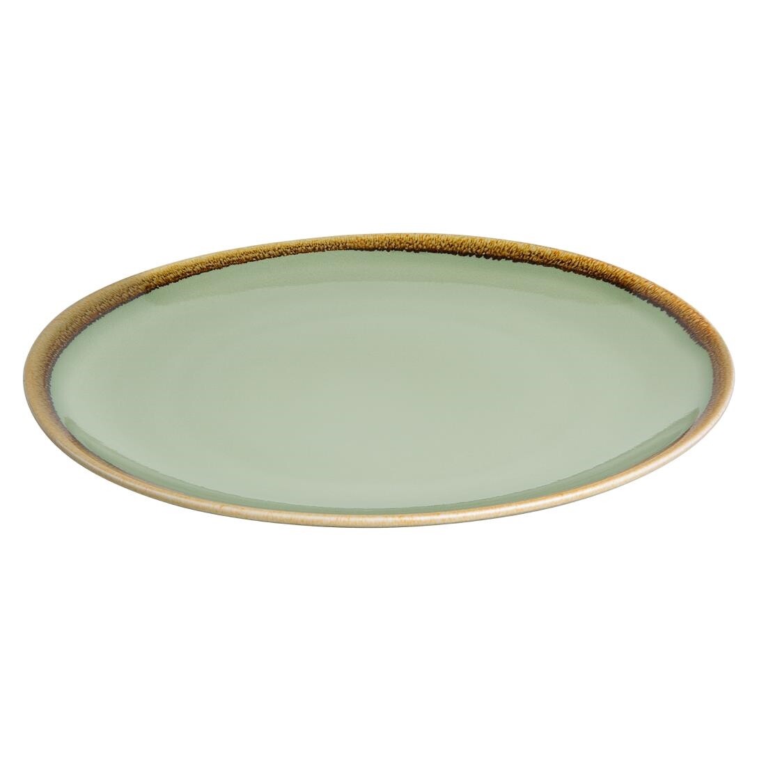 Olympia Kiln Round Plate Moss 280mm