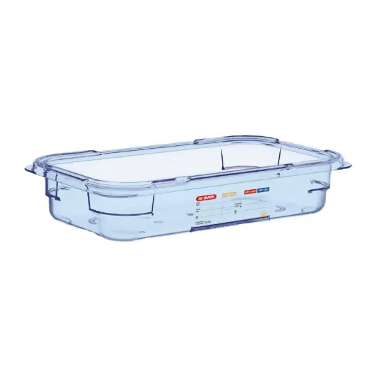 Araven ABS Food Storage Container Blue GN 1/3 65mm