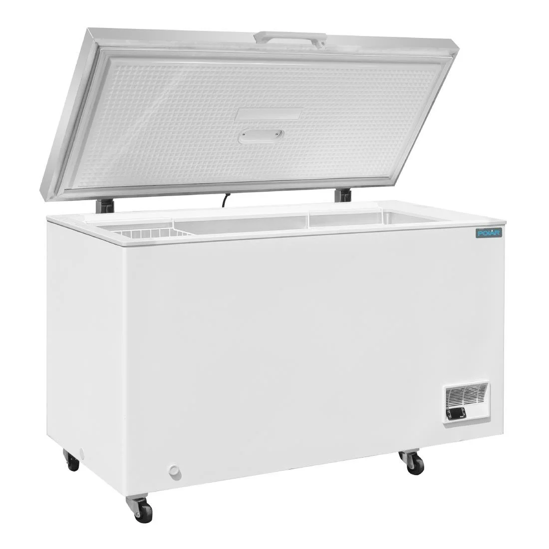 Polar G-Series Chest Freezer with Stainless Steel Lid 378Ltr - Image 2