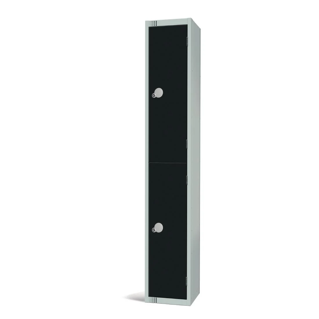 Elite Double Door Coin Return Locker Graphite Black