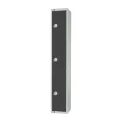 Elite Three Door Coin Return Locker Graphite Grey