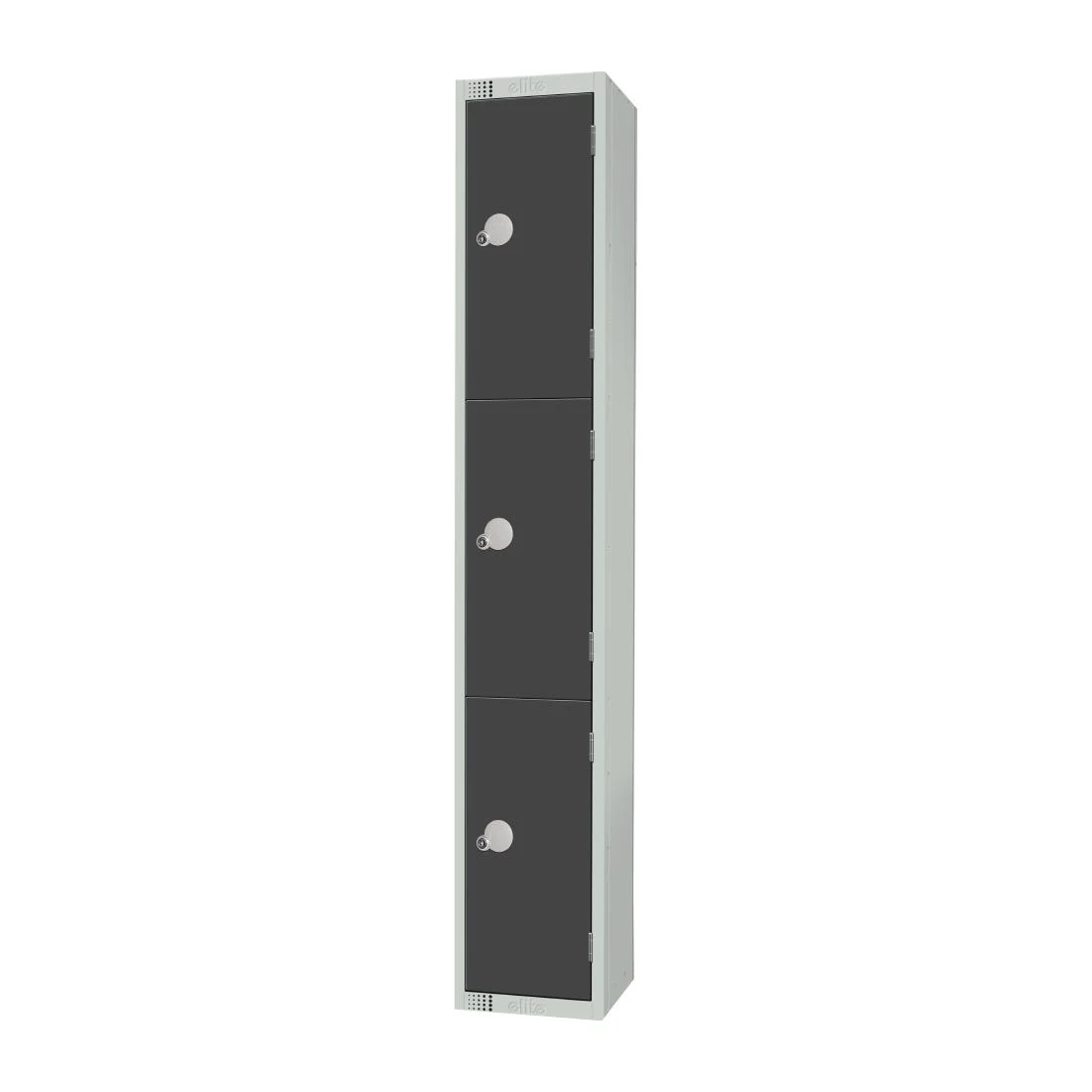 Elite Three Door Electronic Combination Locker Graphite Grey
