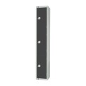 Elite Three Door Padlock Locker Graphite Grey