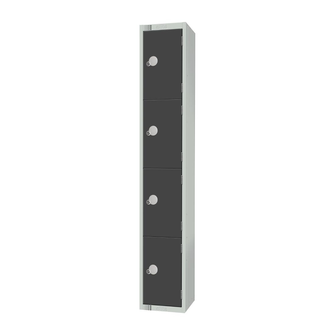Elite Four Door Camlock Locker Graphite Grey