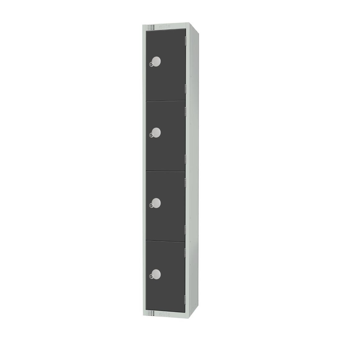 Elite Four Door Padlock Locker Graphite Grey