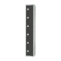 Elite Six Door Manual Combination Locker Locker Graphite Grey