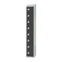 Elite Eight Door Camlock Locker with Sloping Top Graphite Grey