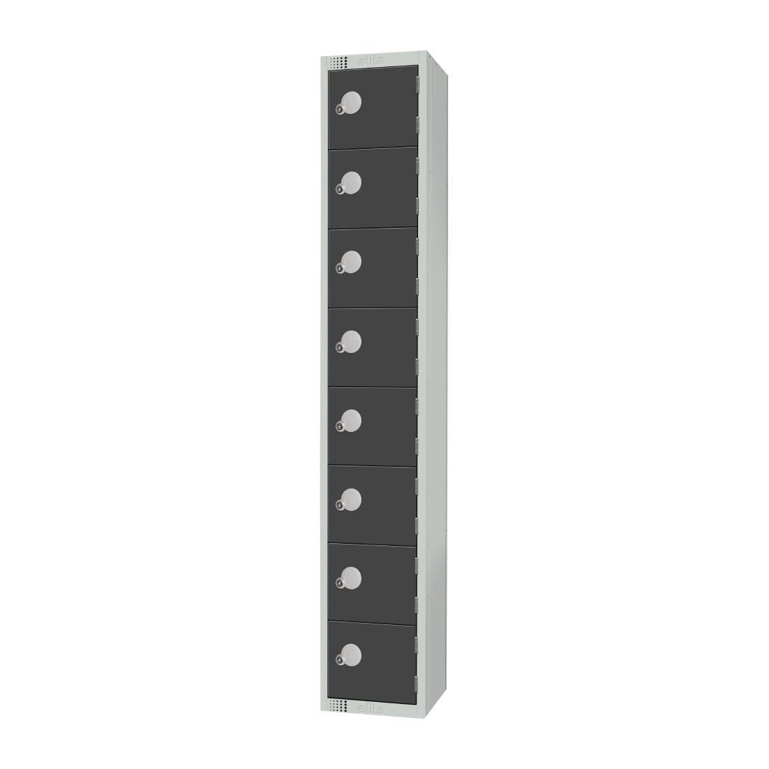 Elite Eight Door Padlock Locker Graphite Grey