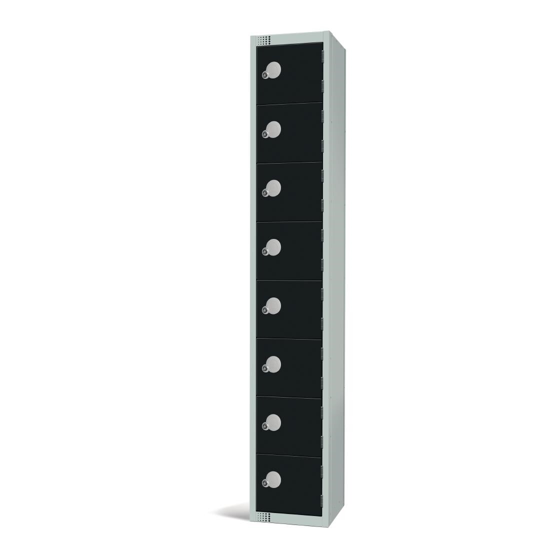 Elite Eight Door Manual Combination Locker Locker Black