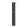 Elite Single Door Camlock Locker Graphite Grey