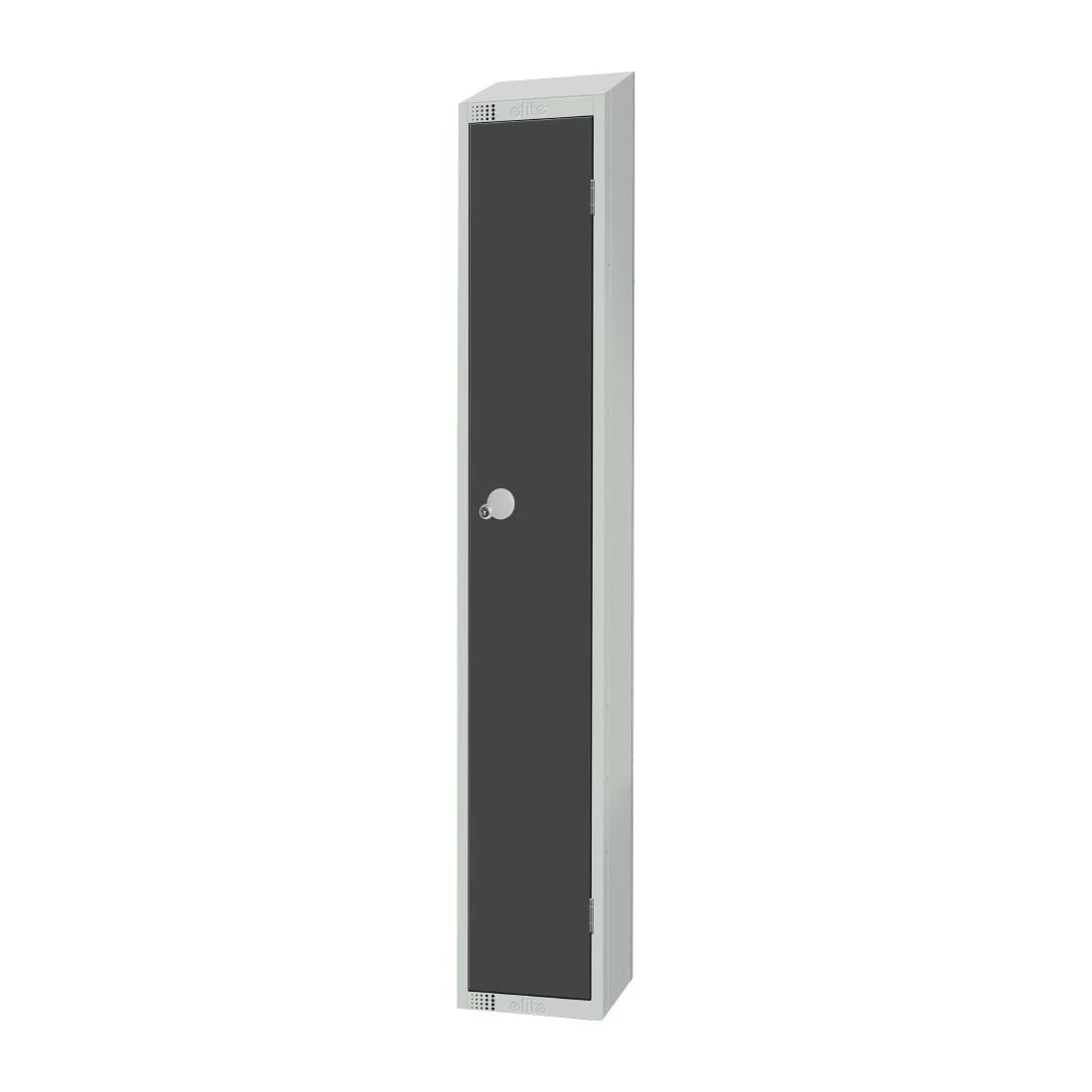 Elite Single Door Electronic Combination Locker with Sloping Top Graphite Grey