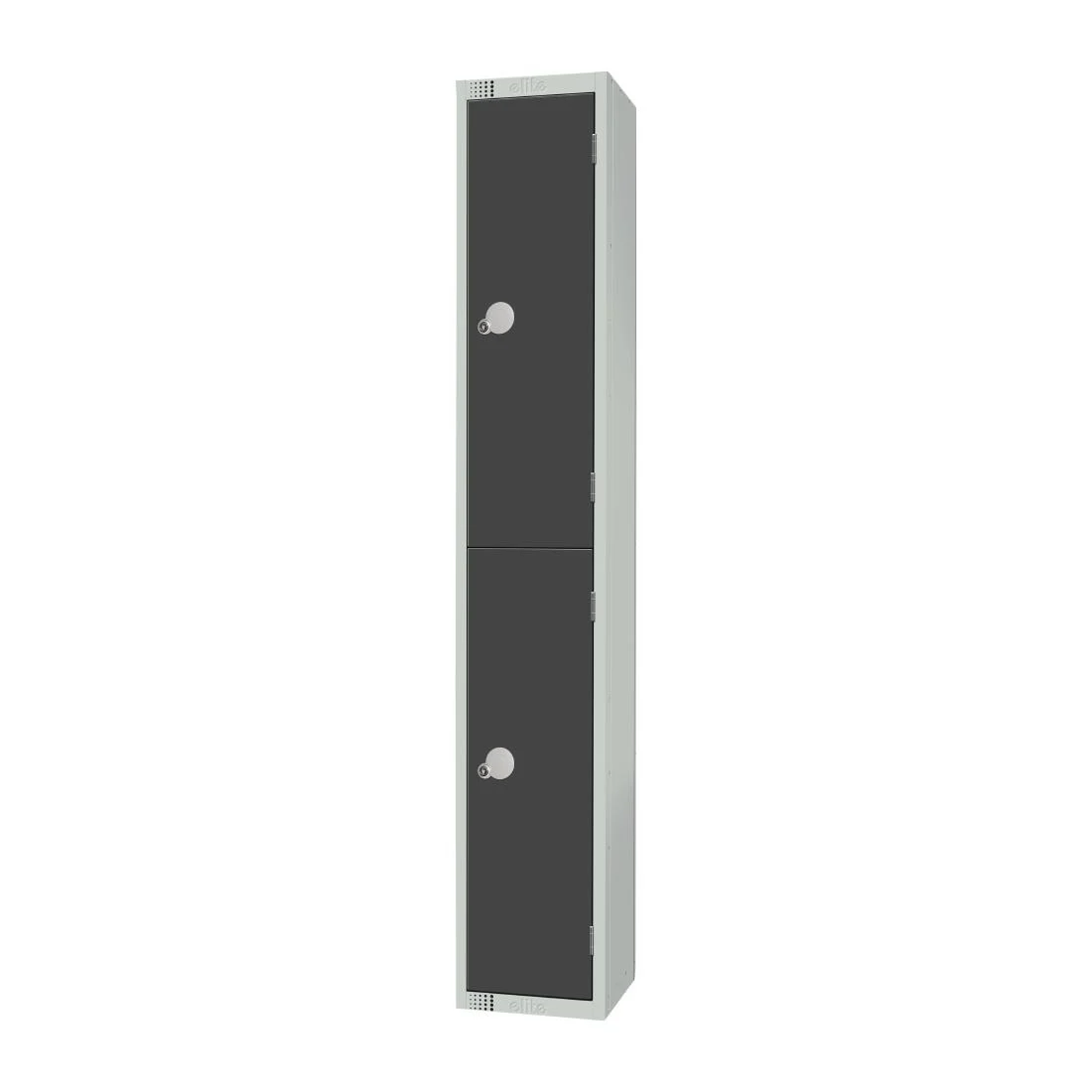 Elite Double Door Coin Return Locker Graphite Grey