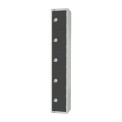 Elite Five Door Padlock Locker Graphite Grey