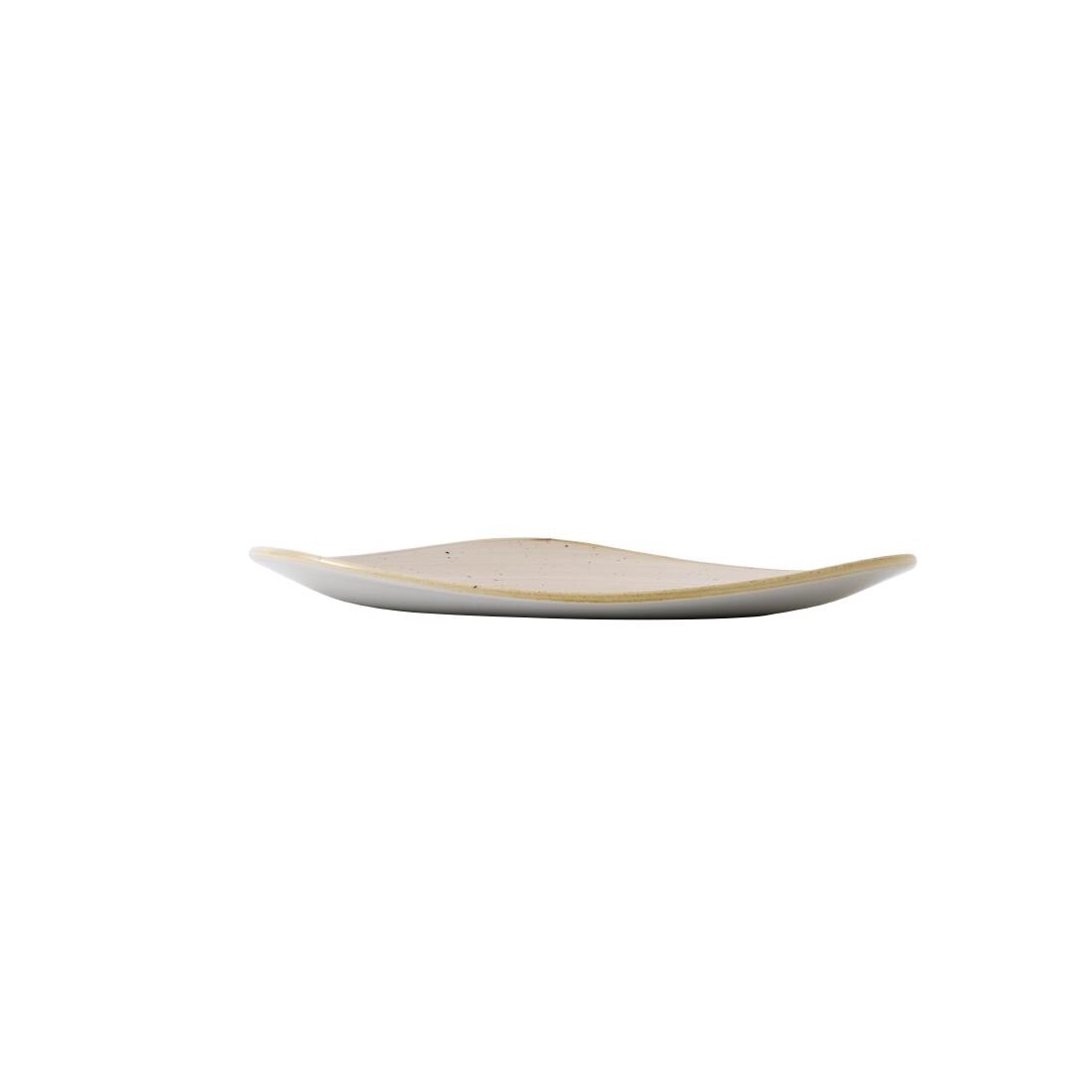 Churchill Stonecast Triangle Plate Nutmeg Cream 229mm