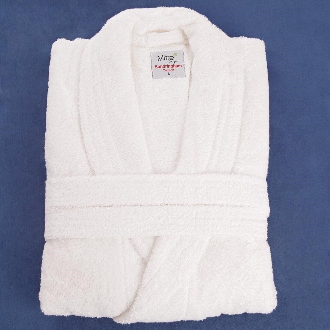 Mitre Comfort Sandringham Bathrobe White ExtraLarge
