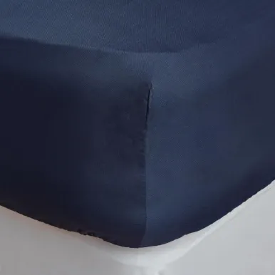 Mitre Essentials Temir Fitted Sheet Navy