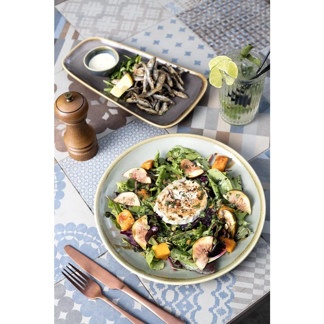 Olympia Kiln Round Coupe Plate Moss 230mm