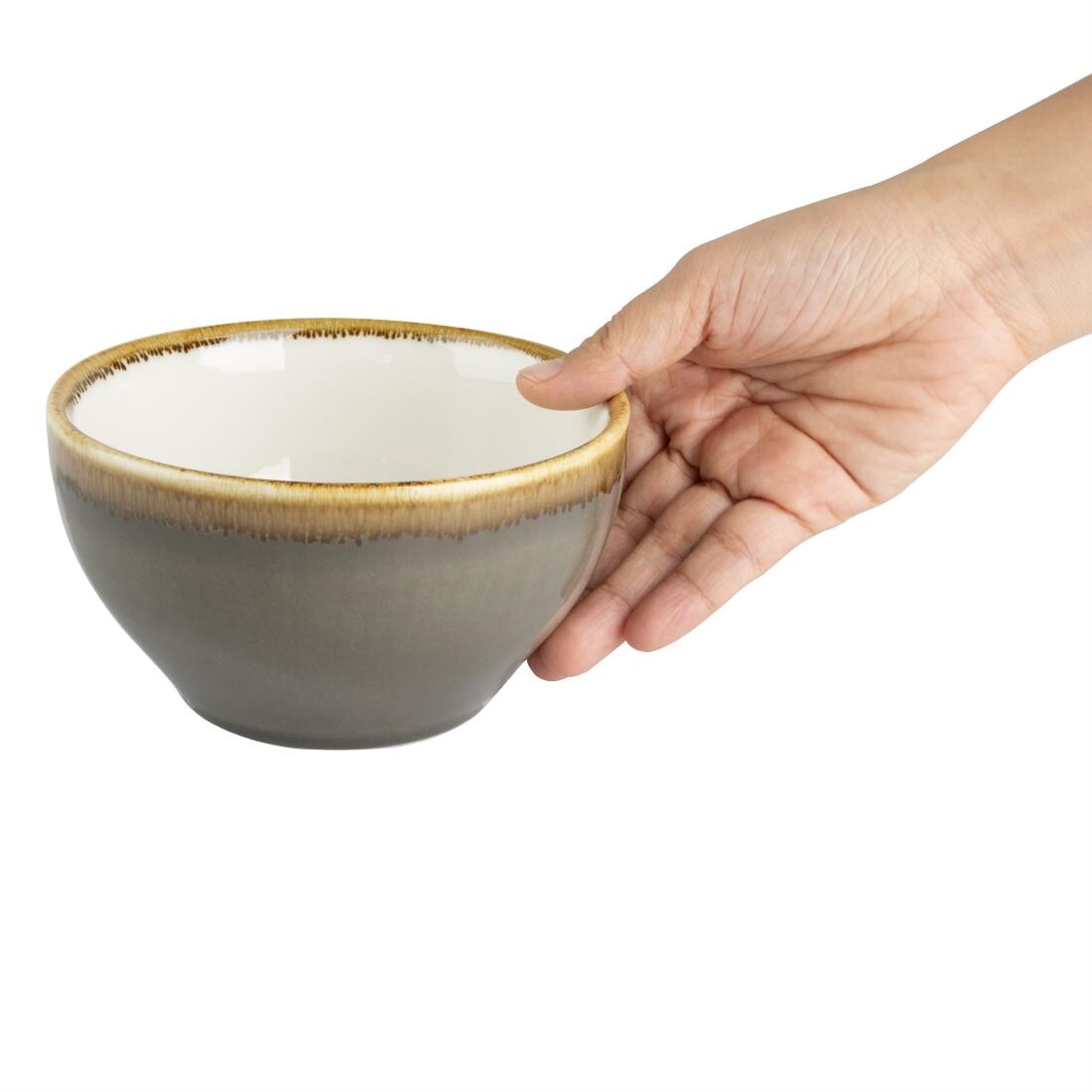 Olympia Kiln Round Bowl Smoke 140mm