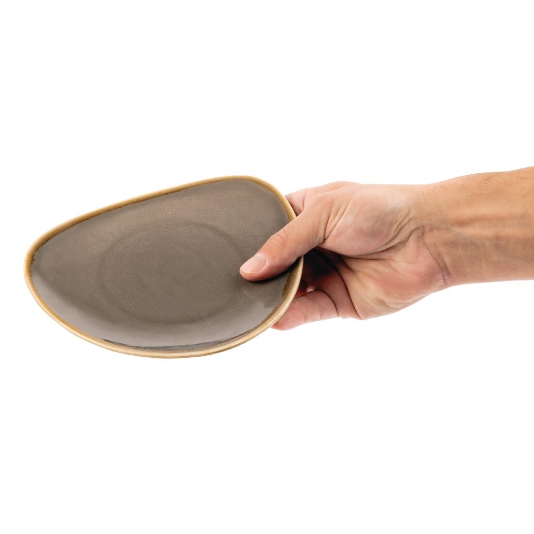 Olympia Kiln Triangular Plate Smoke 165mm