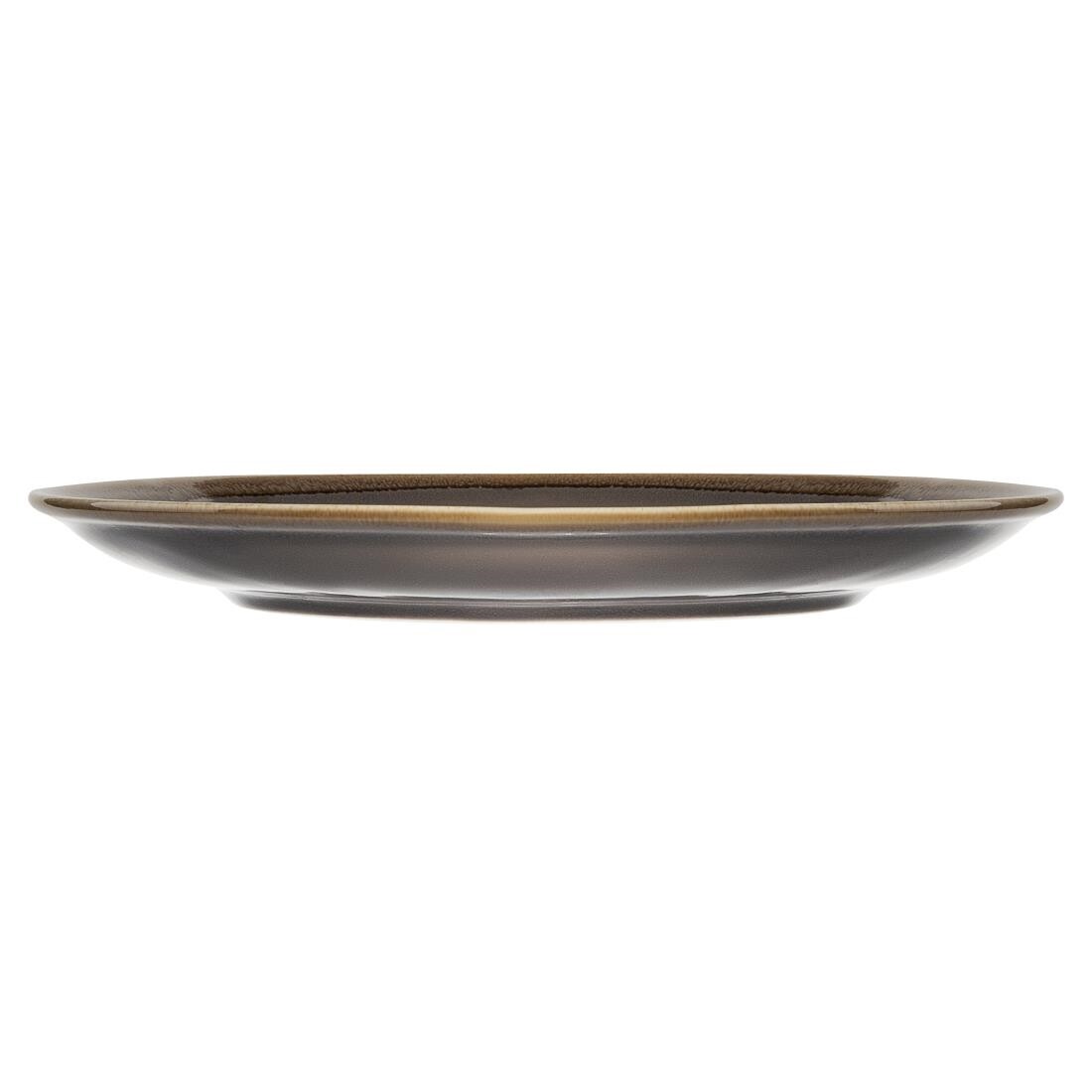 Olympia Kiln Round Coupe Plate Smoke 280mm