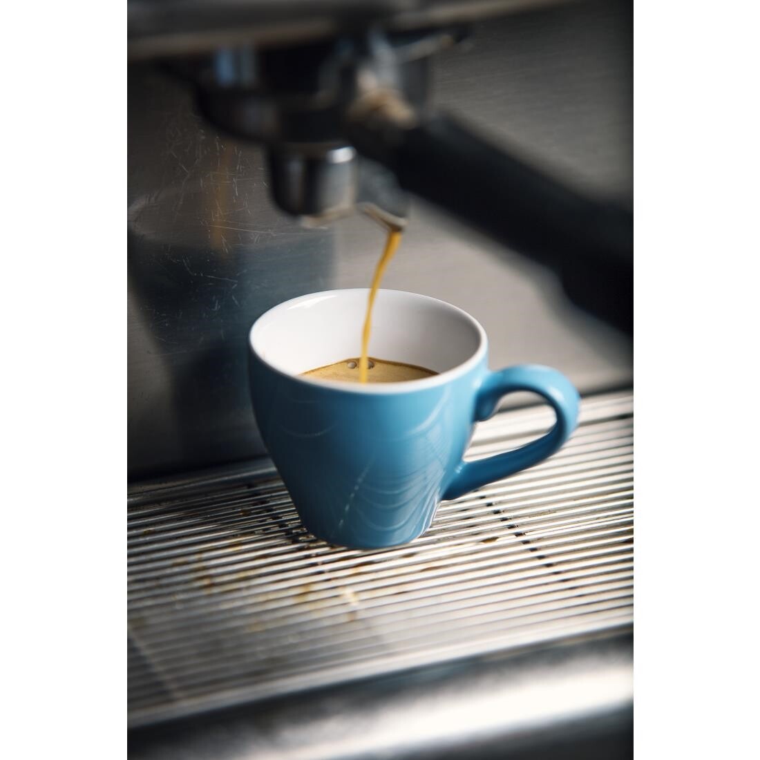Olympia Cafe Espresso Cups Blue 100ml