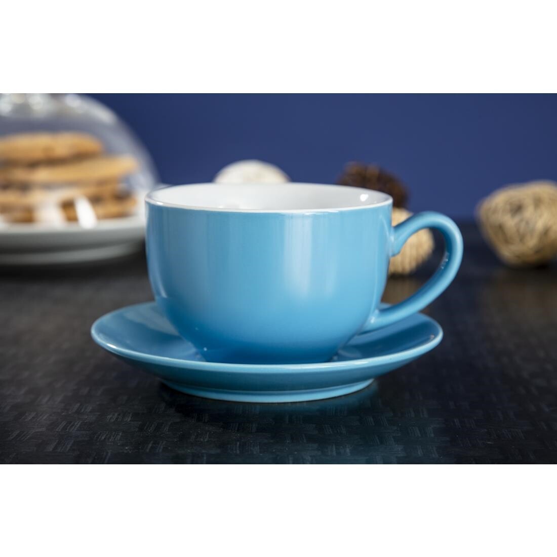 Olympia Cafe Saucer Blue 158mm