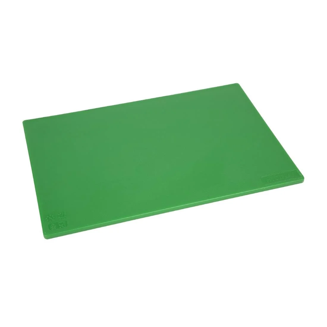 Hygiplas Low Density Antibacterial Chopping Board Green 450x300x10mm - Image 1