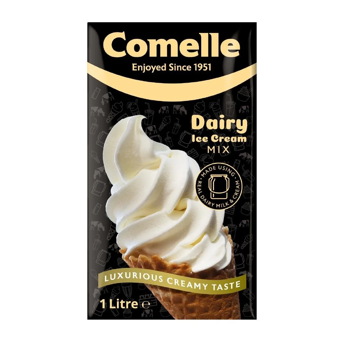 Comelle Dairy Ice Cream Mix 1Ltr (12 Pack)