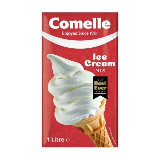 Comelle Vanilla Ice Cream Mix 1Ltr (12 Pack)
