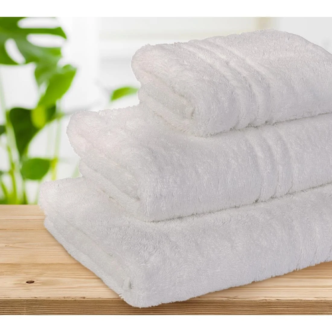 EcoKnit Hand Towel White, 600gsm - Image 7